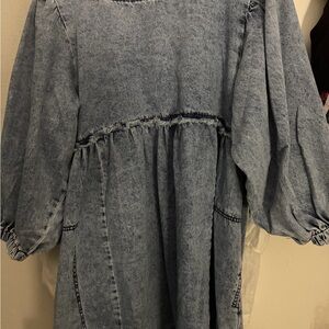 Stylish Blue Denim Dress